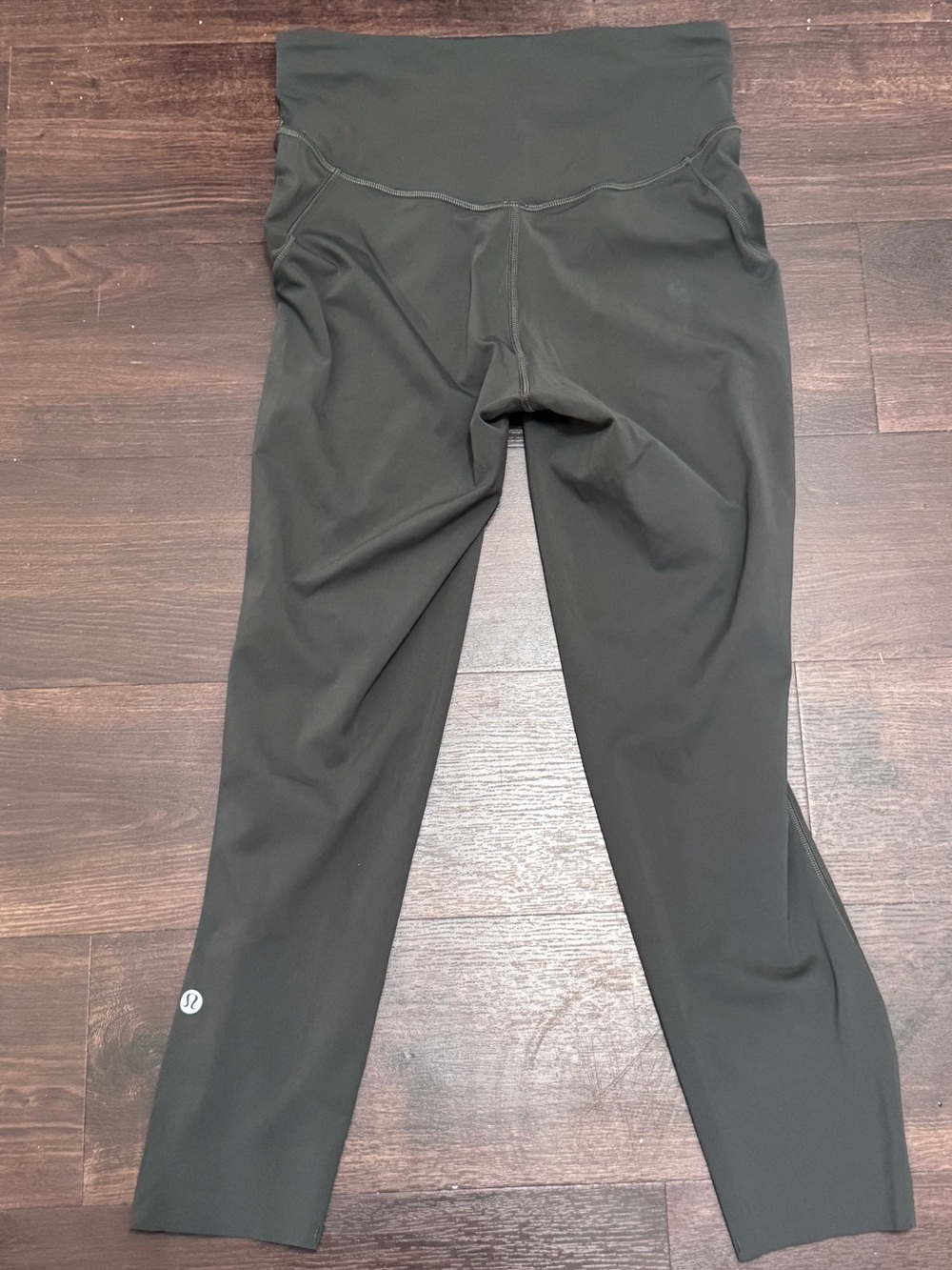 Grey Lululemon athletica Base Pace High-Rise Crop 23" Leggings